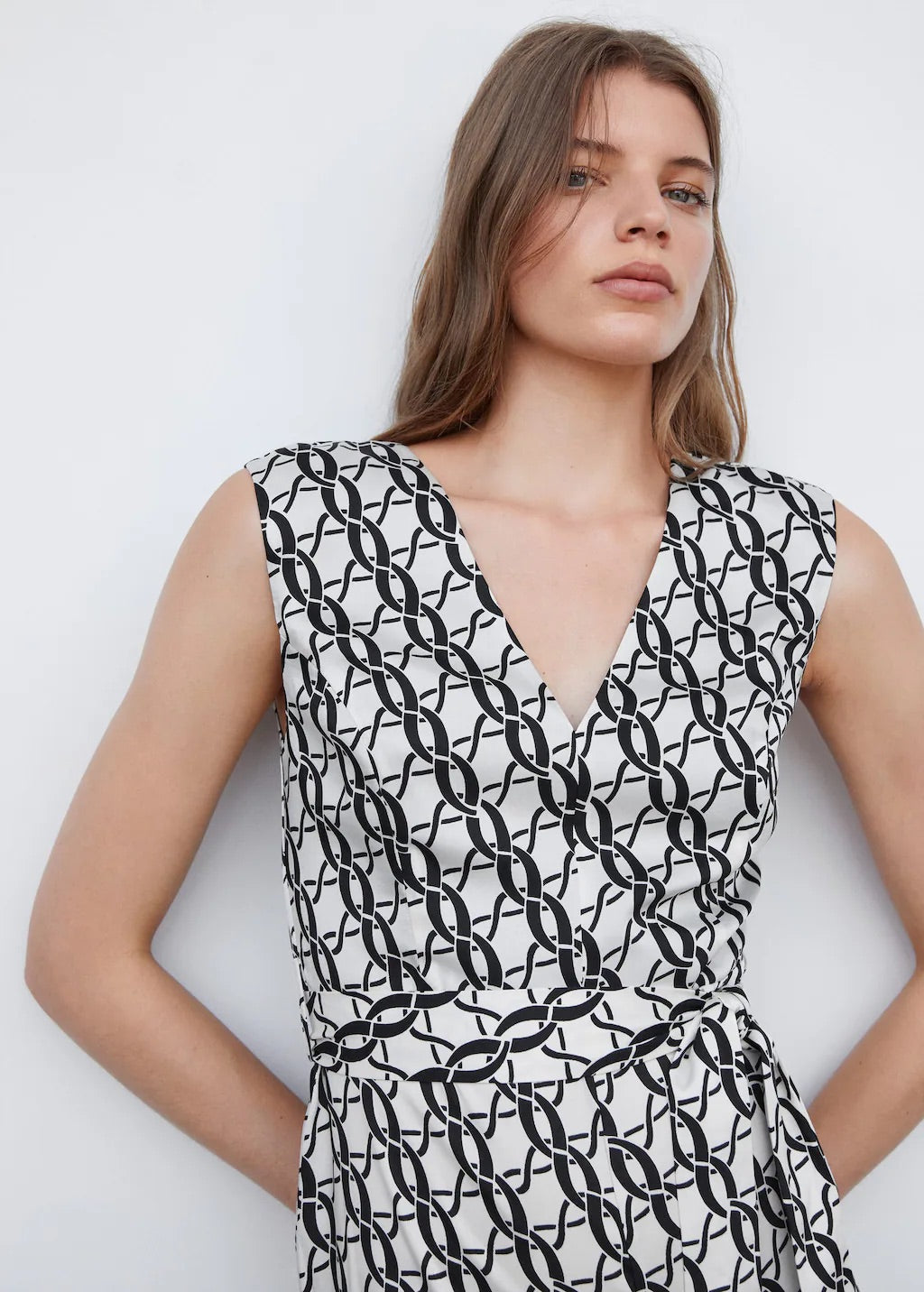 Chain-print jumpsuit
