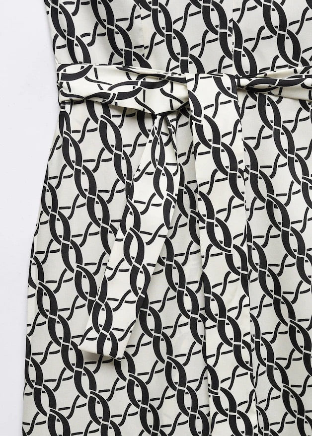 Chain-print jumpsuit