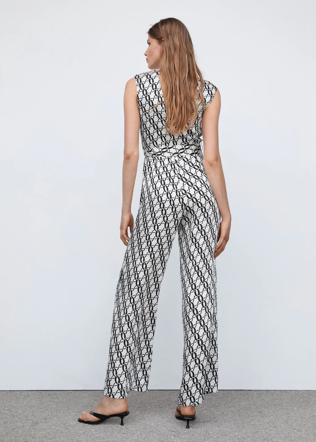 Chain-print jumpsuit