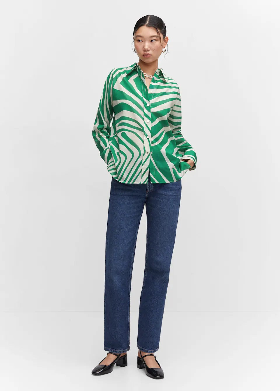 Printed cotton shirt