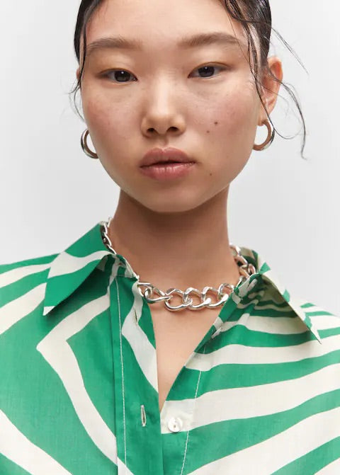 Printed cotton shirt