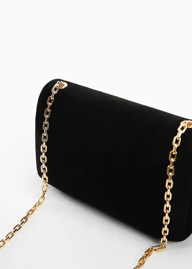 Chain leather bag