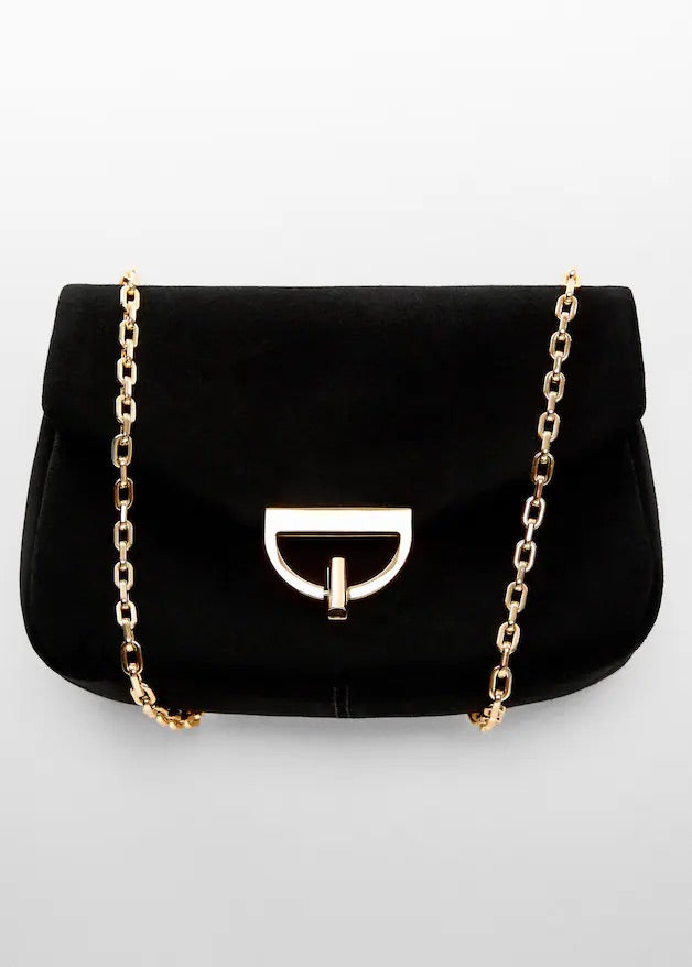 Chain leather bag
