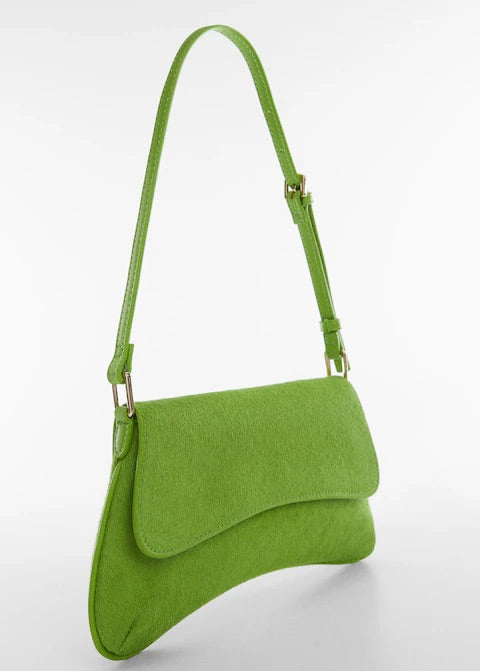 Flap leather bag