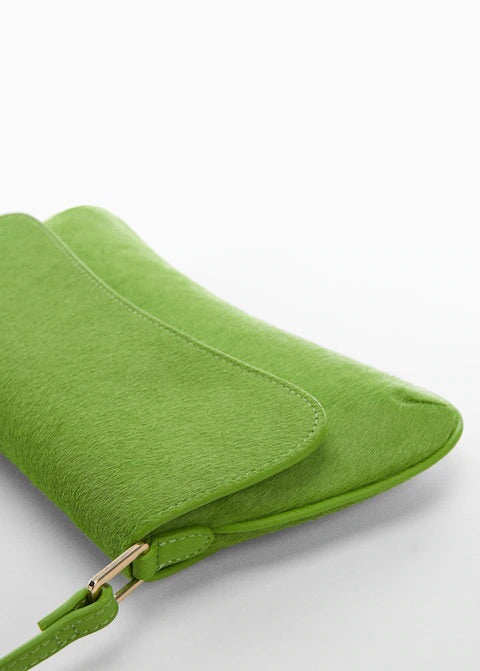Flap leather bag