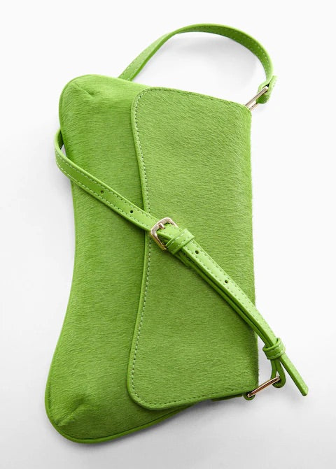 Flap leather bag