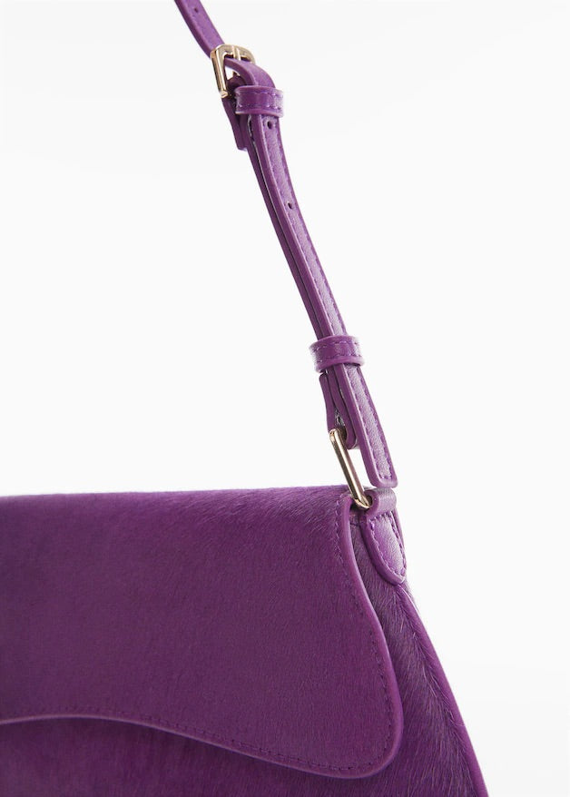 Flap leather bag