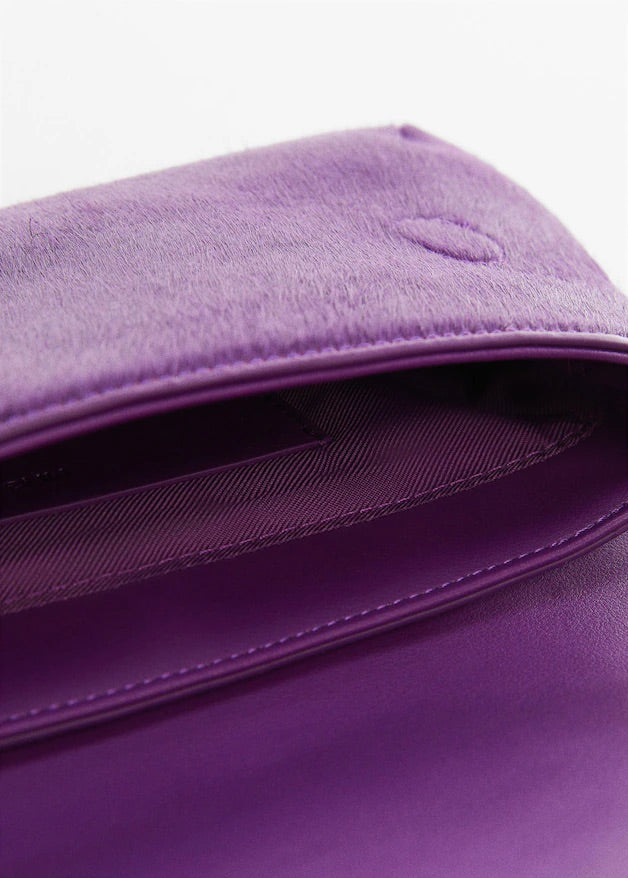 Flap leather bag