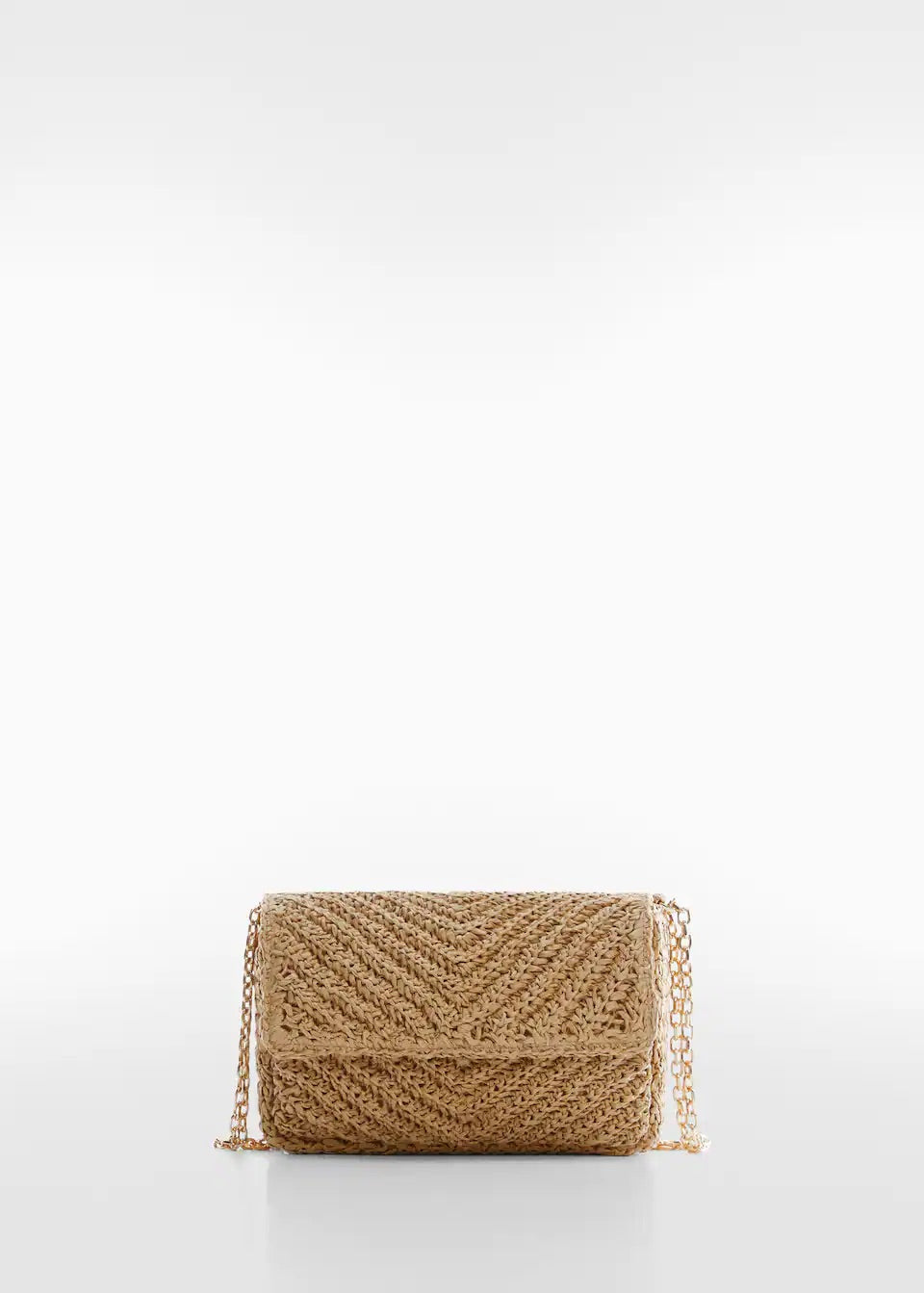 Natural fibre bag with flap