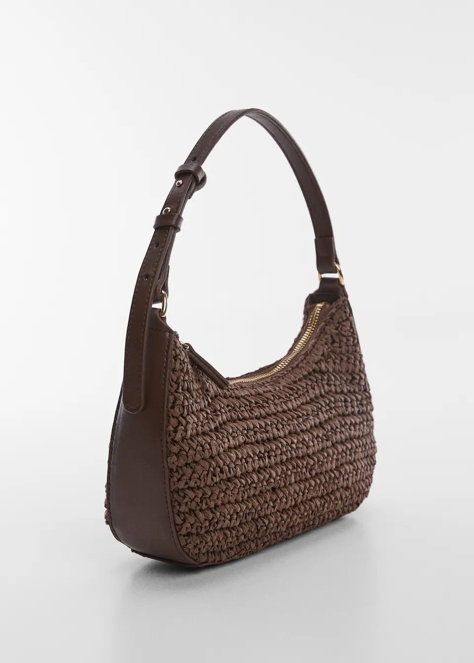 Natural fibre shoulder bag