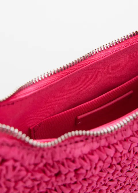 Natural fibre shoulder bag