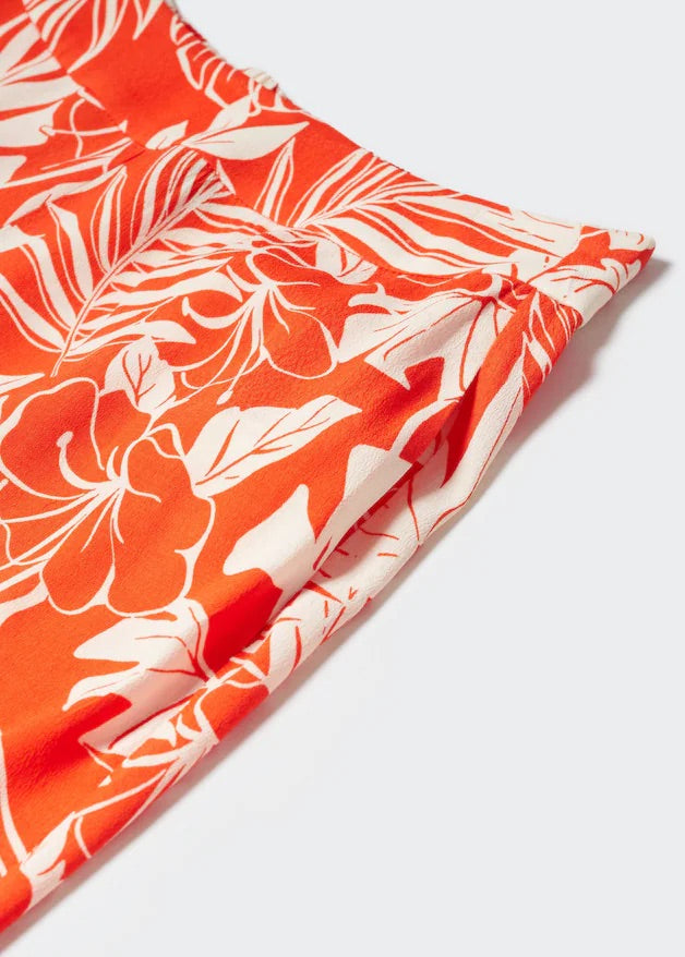 Flowy printed trousers