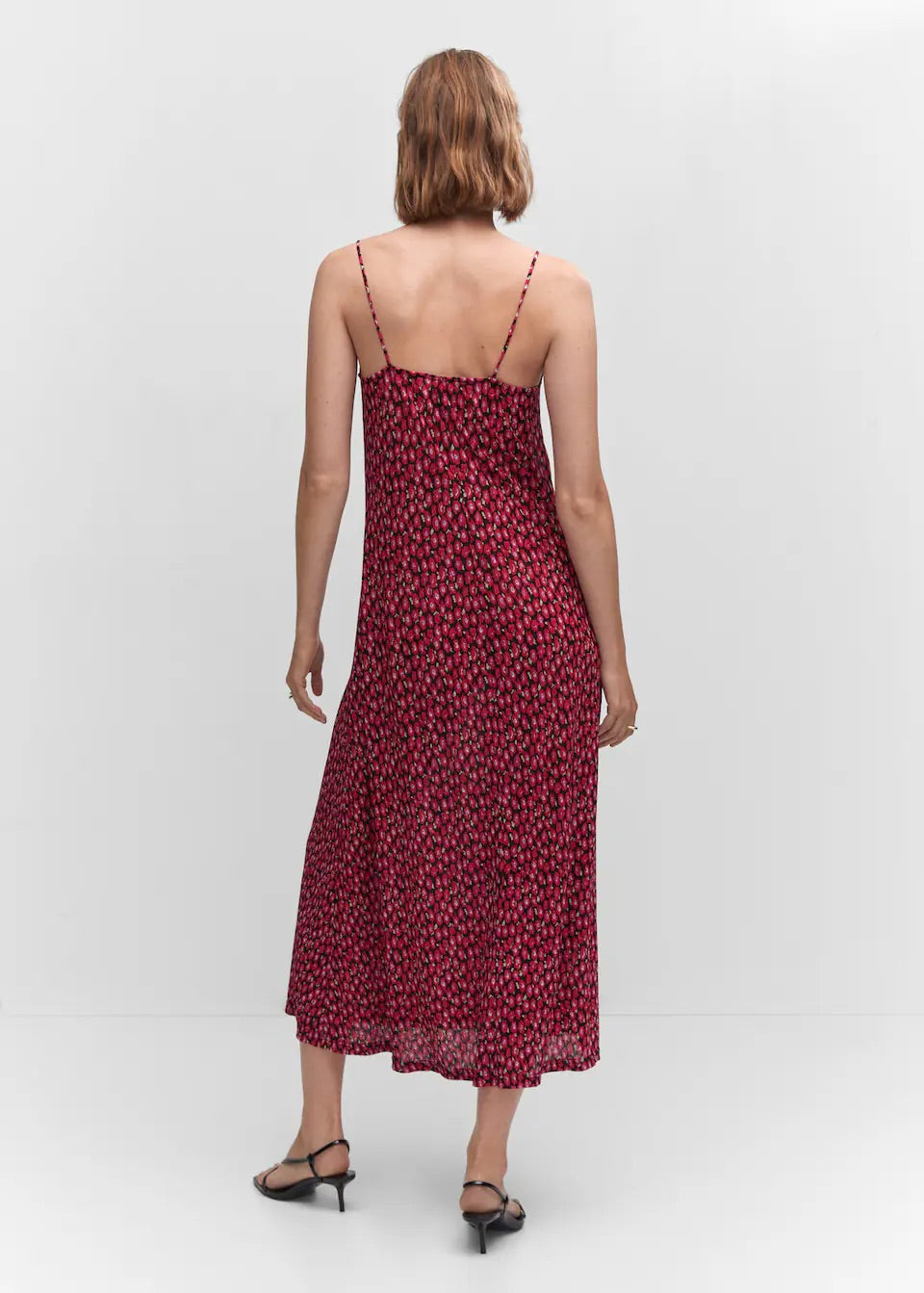 Ruched detail flower dress