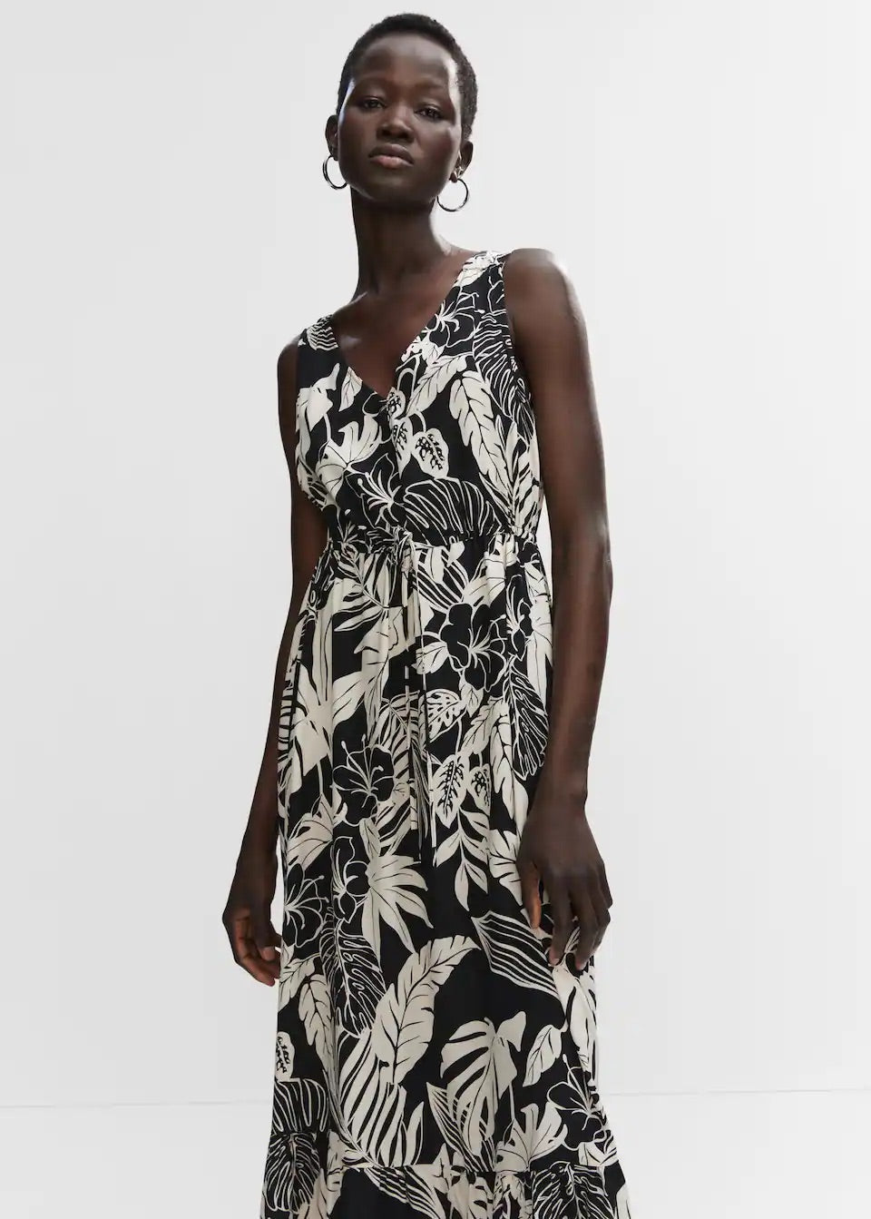 Printed bow dress