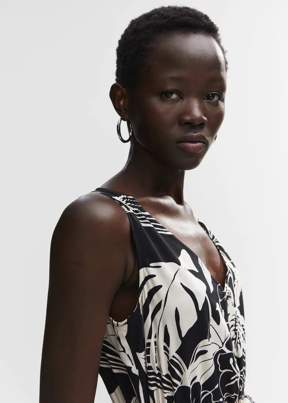 Printed bow dress