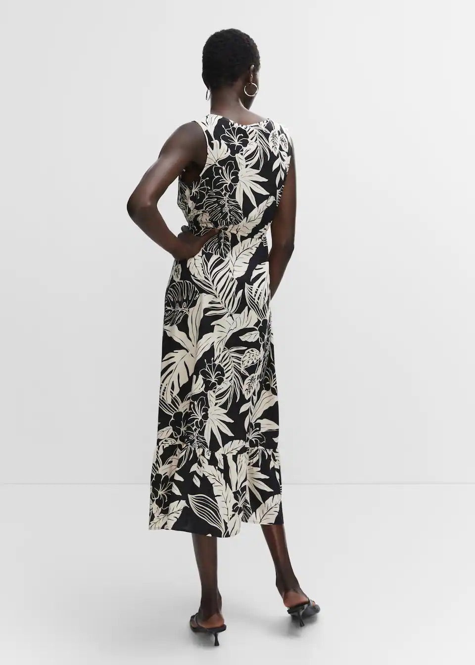 Printed bow dress