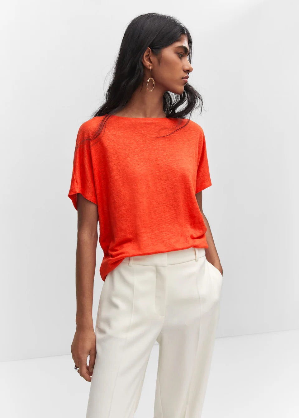 Oversized linen t-shirt