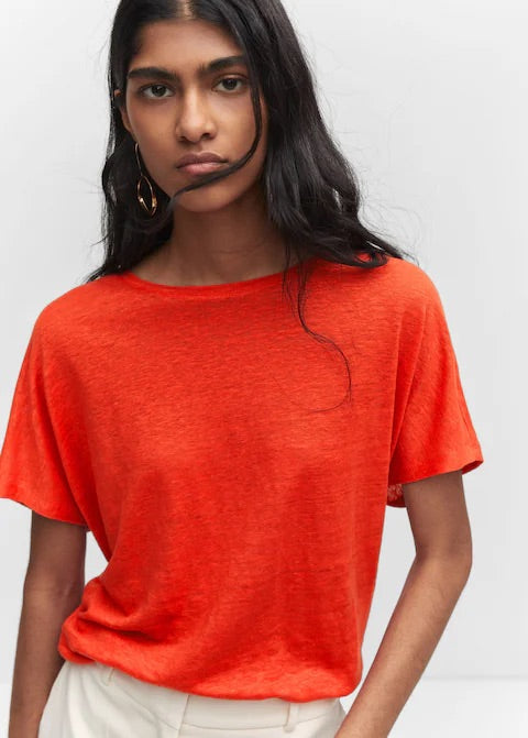 Oversized linen t-shirt