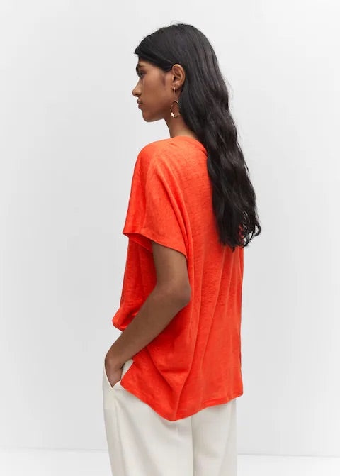 Oversized linen t-shirt