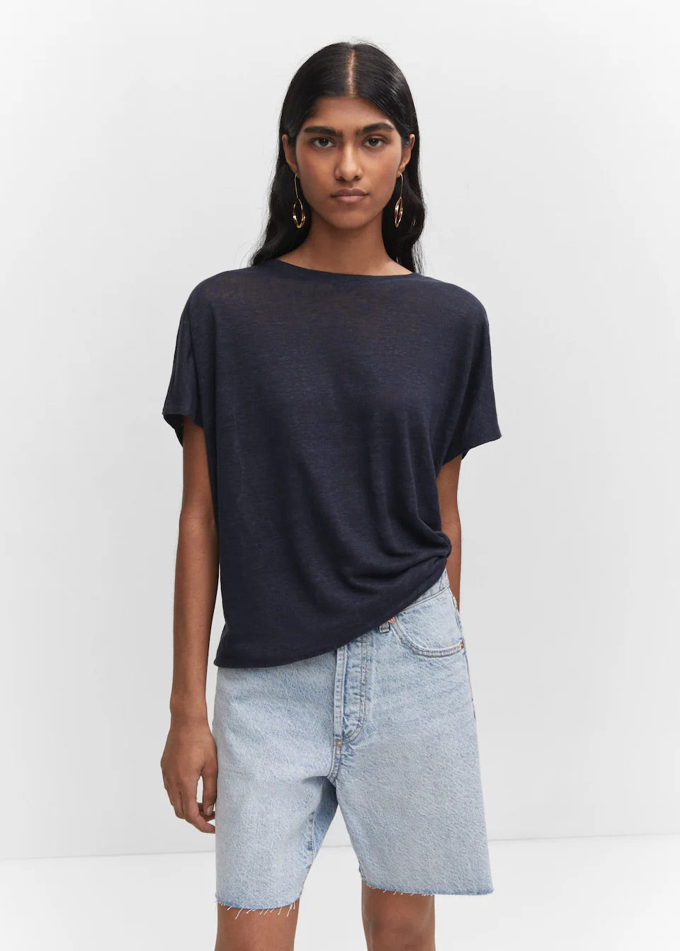 Oversized linen t-shirt