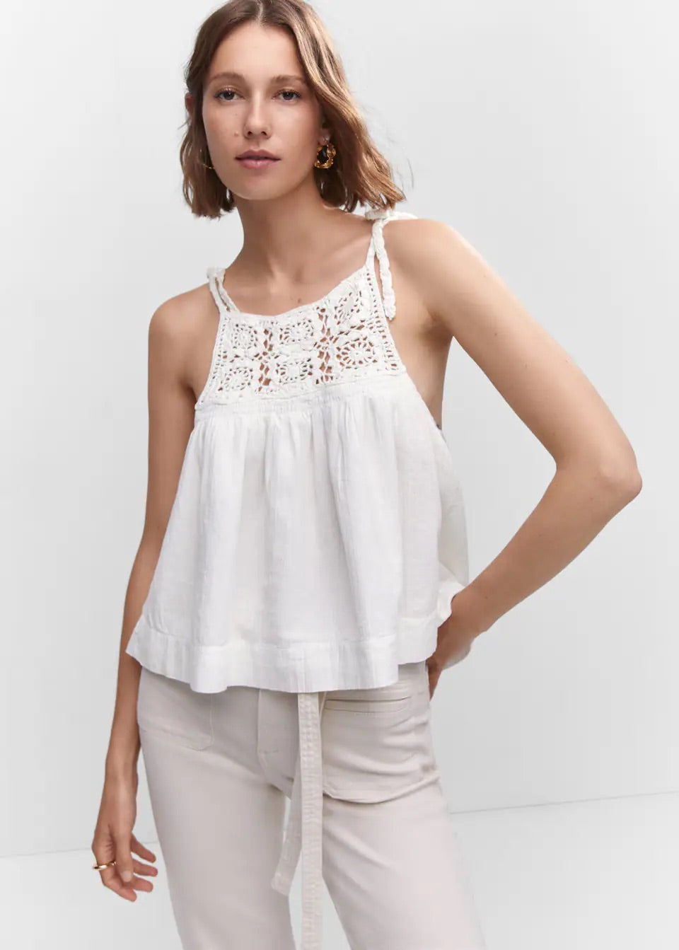 Crochet panel top