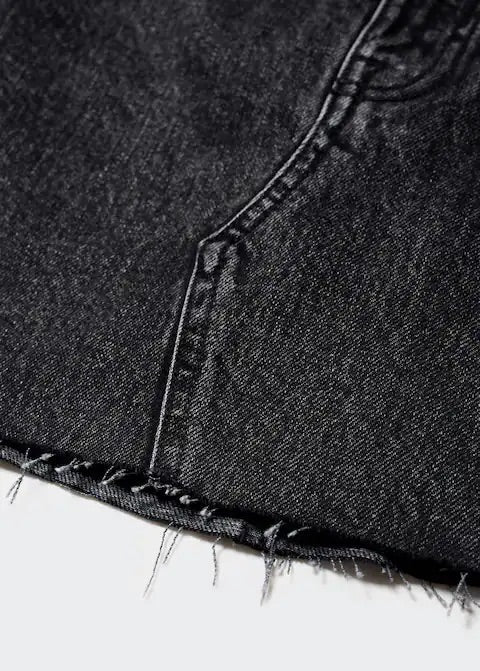 Denim mini-skirt