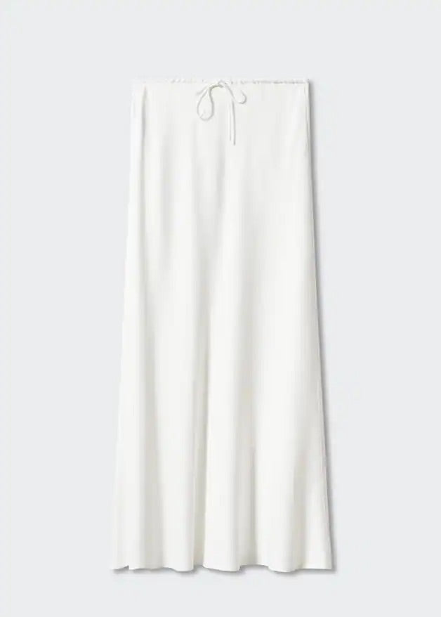 Tie long skirt