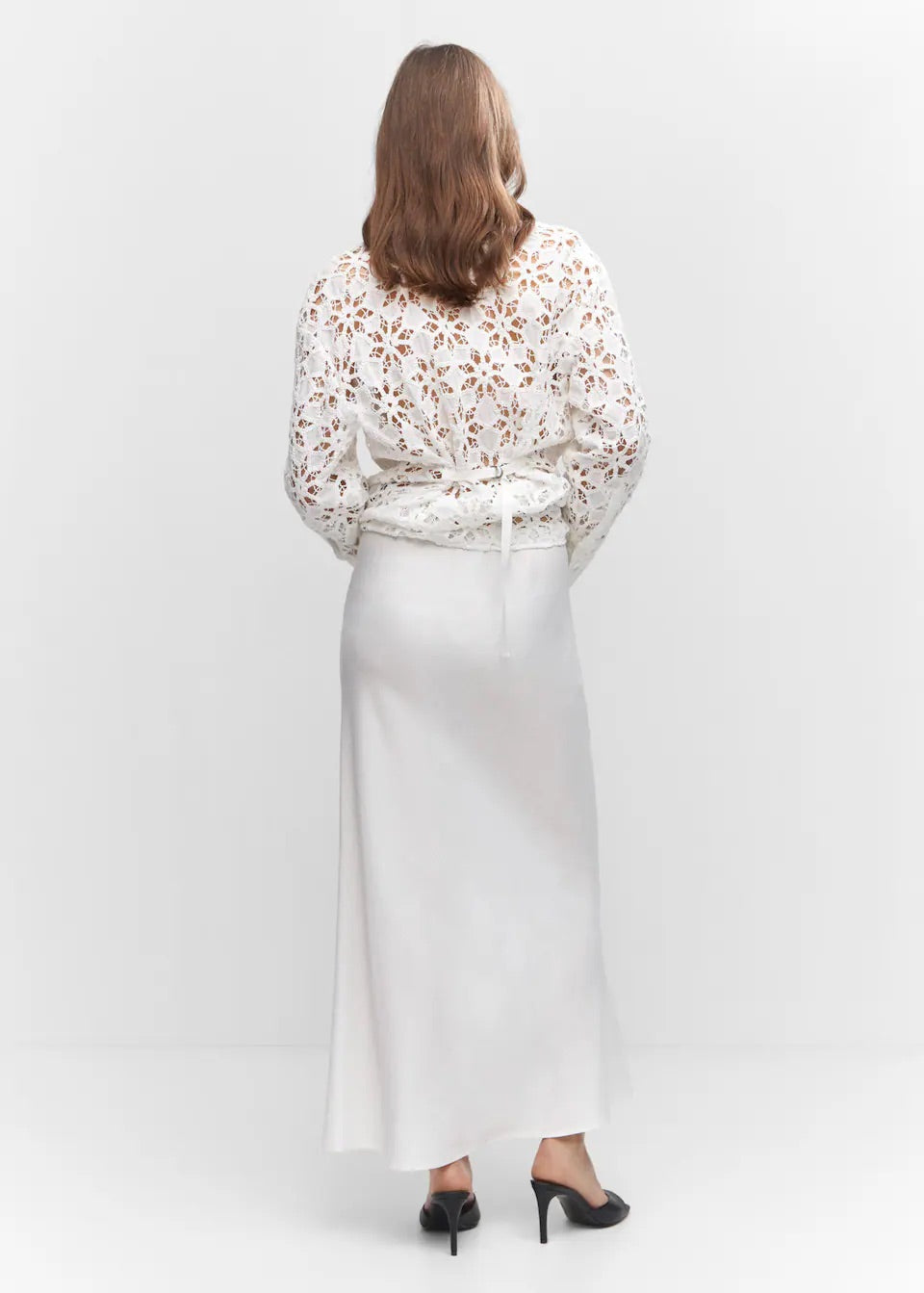 Tie long skirt