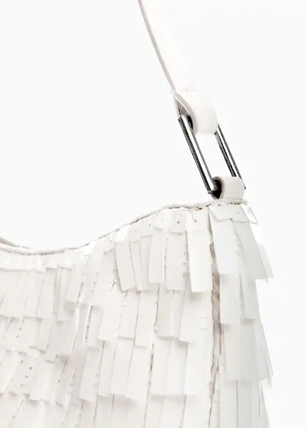 Fringed shoulder bag