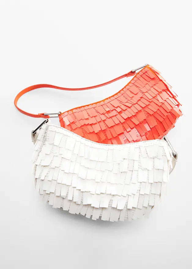 Fringed shoulder bag
