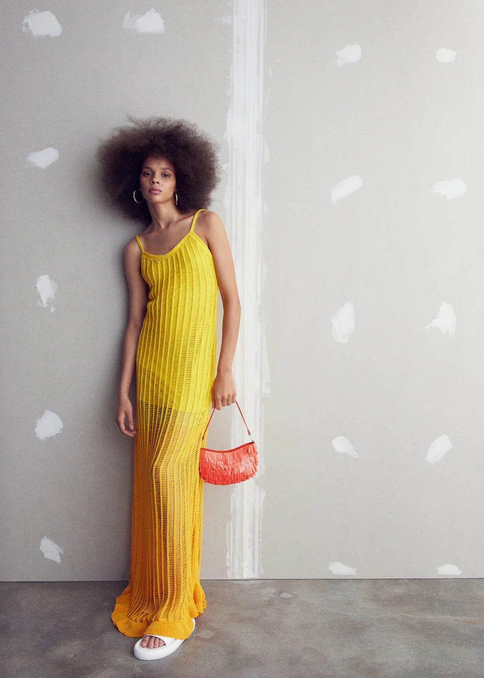 Fringed shoulder bag
