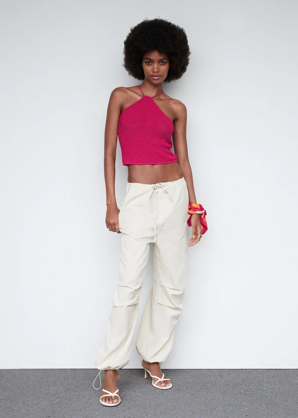 Halter neck crochet top