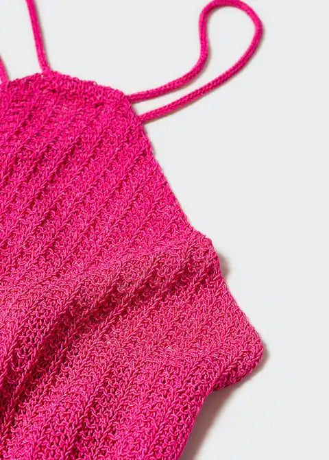 Halter neck crochet top