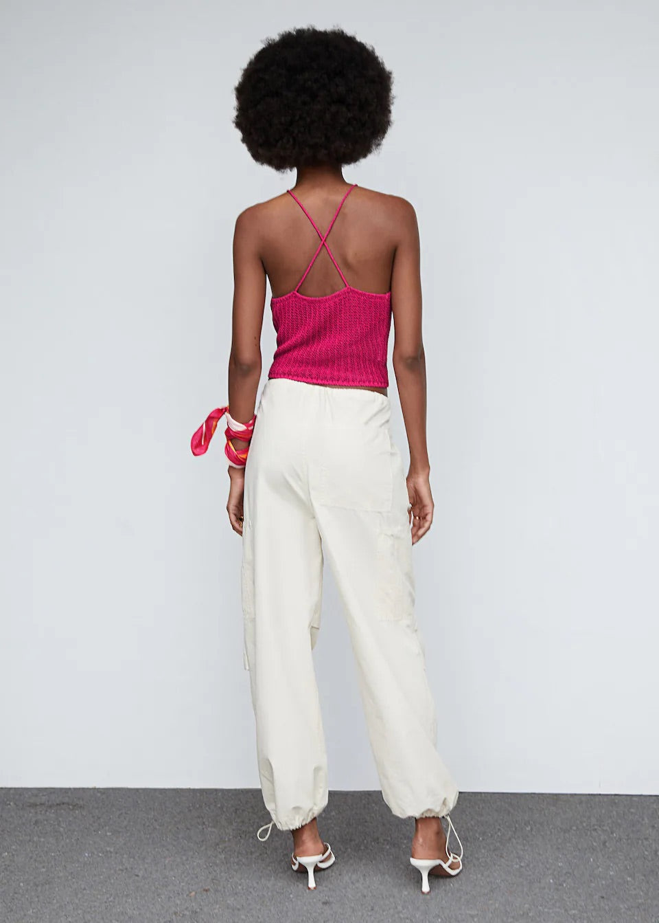 Halter neck crochet top