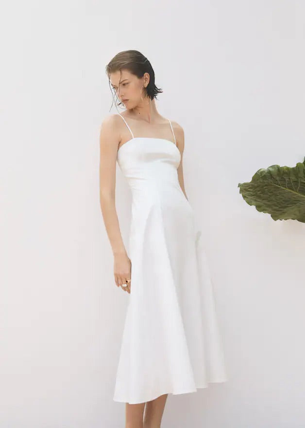 Midi dress back detail