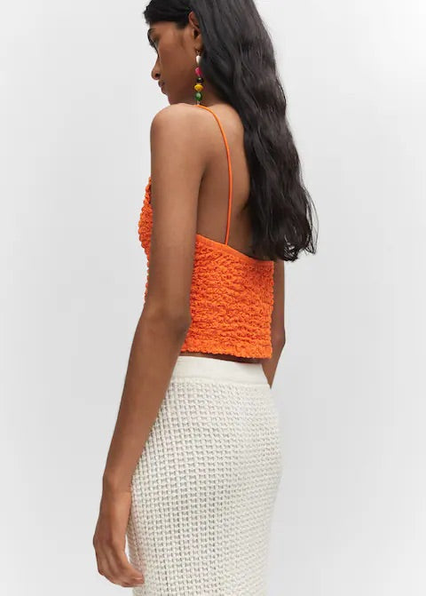 Textured crop top