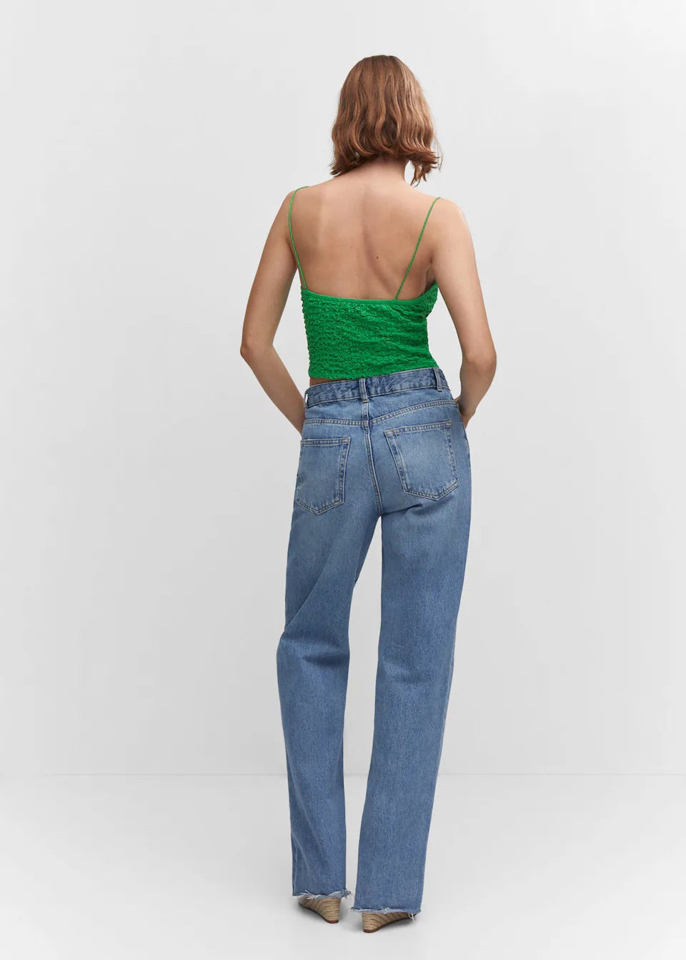 Textured crop top