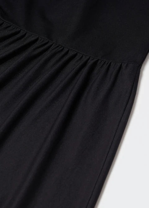 Cross-back maxi-dress