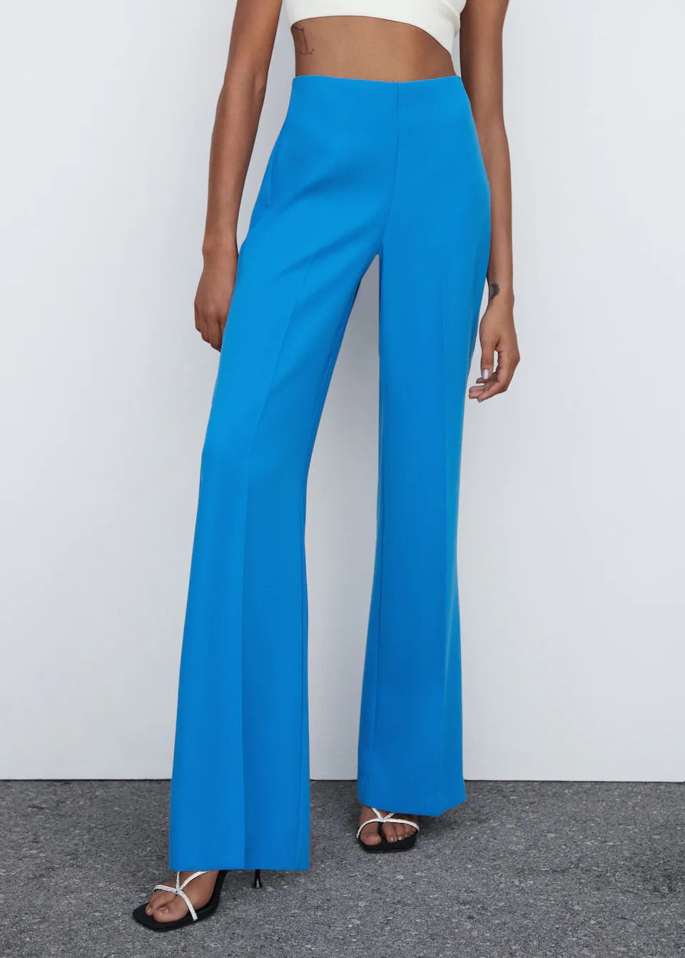 Flared trouser suit