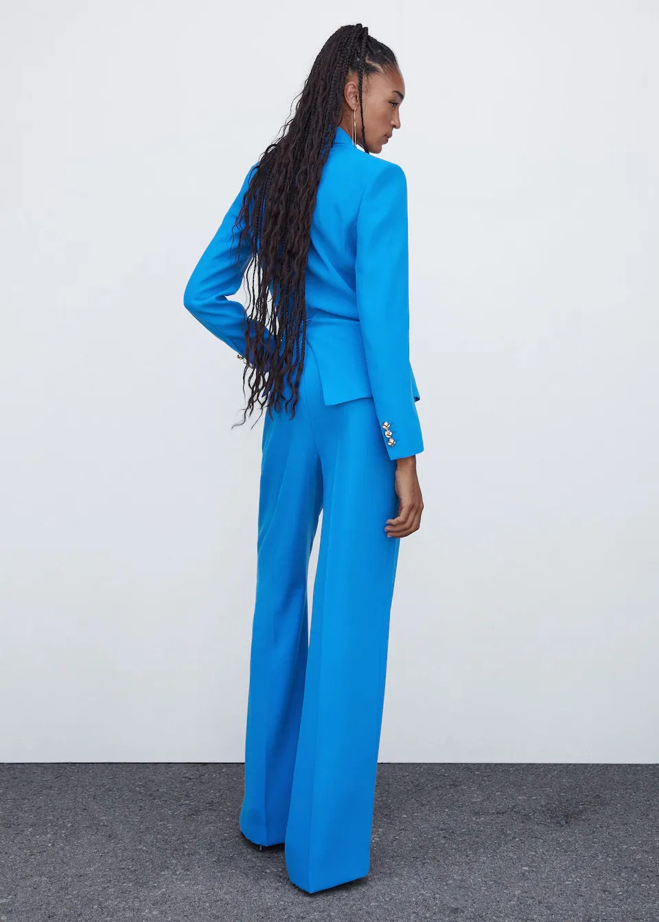 Flared trouser suit