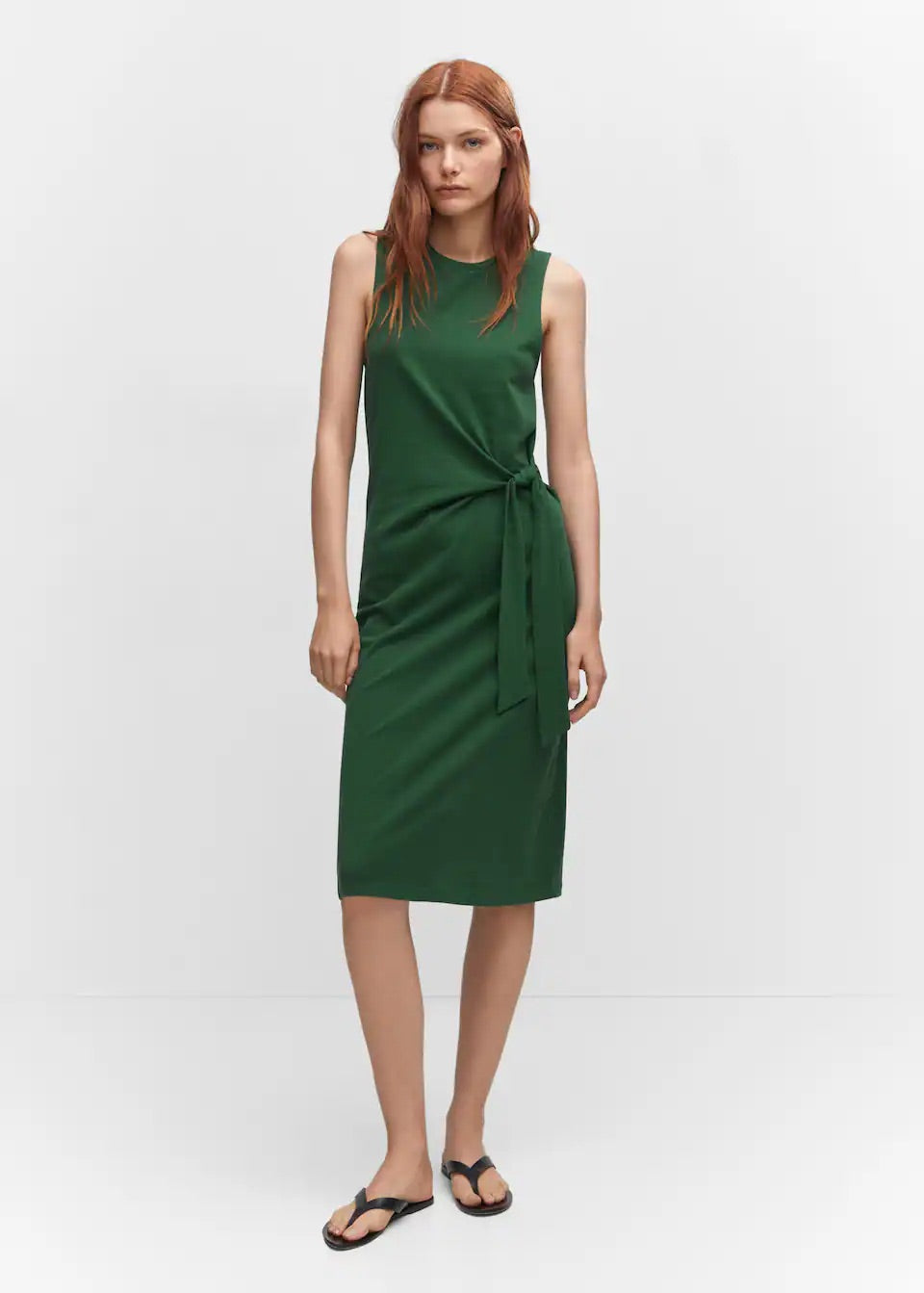 Bow cut-out detail dress