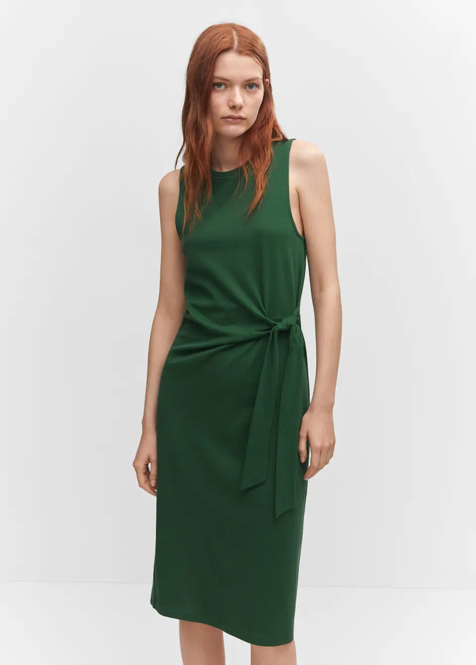 Bow cut-out detail dress