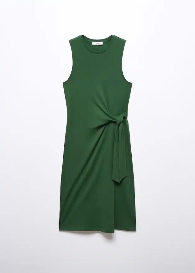 Bow cut-out detail dress