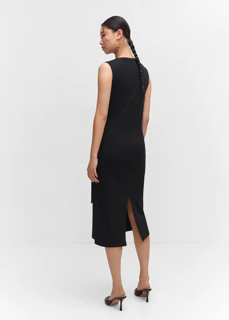 Bow cut-out detail dress