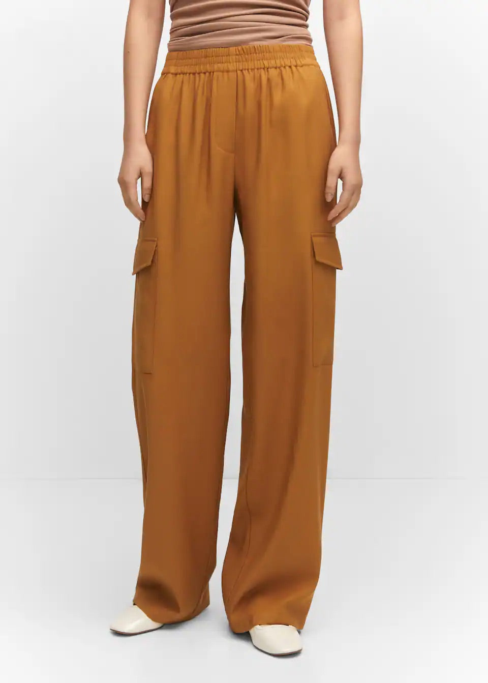 Wideleg cargo style trousers