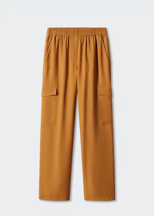 Wideleg cargo style trousers