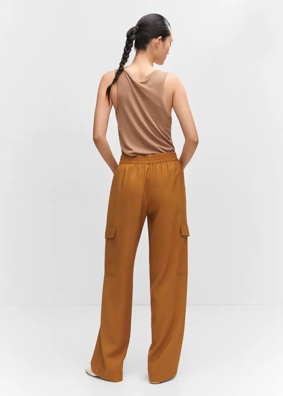 Wideleg cargo style trousers