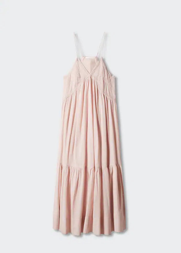 Maxi dress with lace details