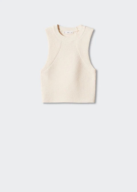 Knitted cropped top