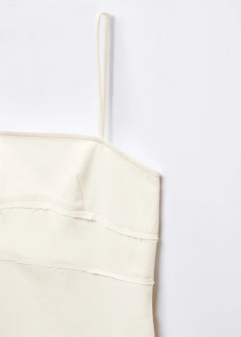 Denim dress with seam detail